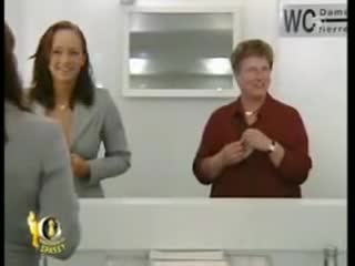 womens public bathroom toilet prank hidden camera